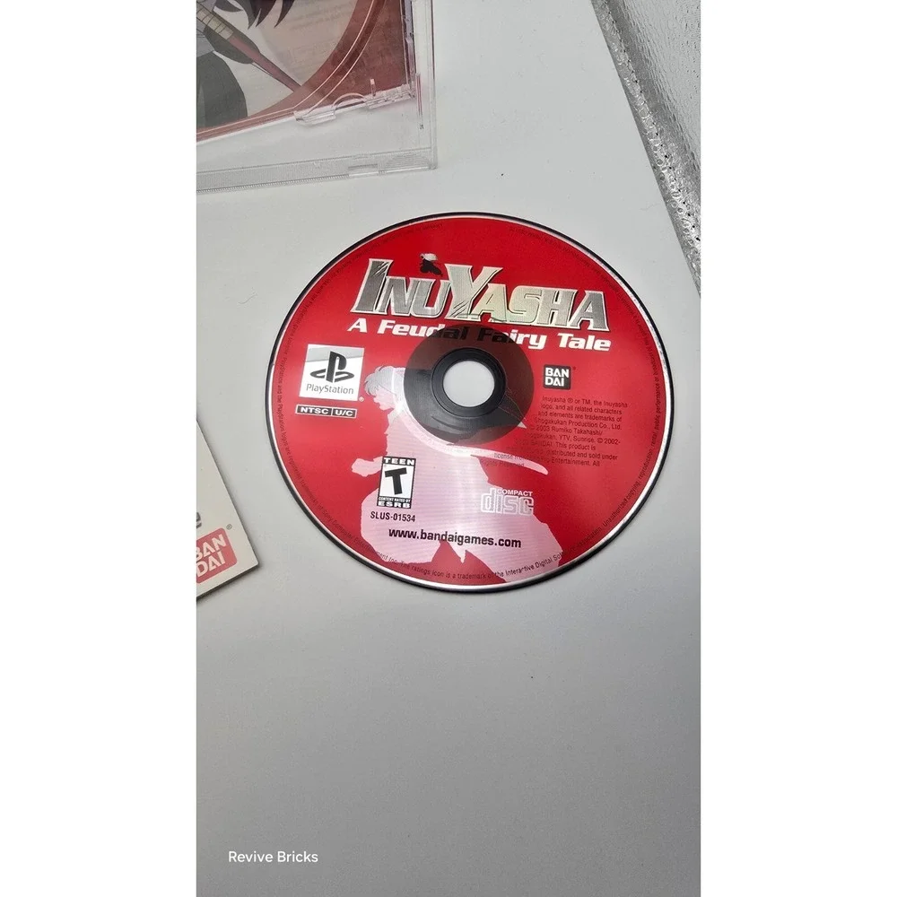 Inuyasha: A Feudal Fairy Tale Sony PlayStation PS1 2003 CIB W/ Registration Card